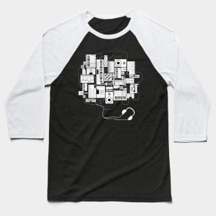 Electronic Music Producer With Synthesizer and Drum Machine Baseball T-Shirt